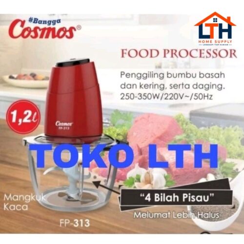 1-1851-1.jpg FOOD PROCESSOR FP 313 CHOPPER COSMOS FP313 ALAT PENGGILING BLENDER BUMBU DAGING