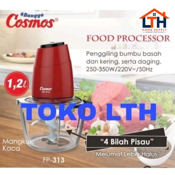 FOOD PROCESSOR FP 313 CHOPPER COSMOS FP313 ALAT PENGGILING BLENDER BUMBU DAGING