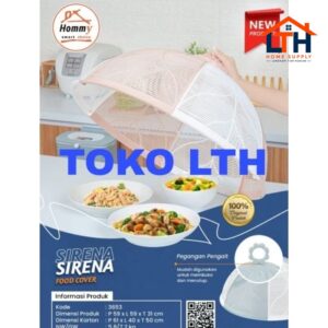 1-1873-1.jpg TUDUNG SAJI RAKIT LIPAT FLEKSIBEL BULAT PLASTIK HOMMY SIRENA 3653 PENUTUP MAKANAN