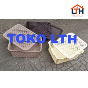 SOFIA 3310 KERANJANG BOX KOTAK WADAH TUTUP SERBAGUNA PARCEL GREEN LEAF SMALL