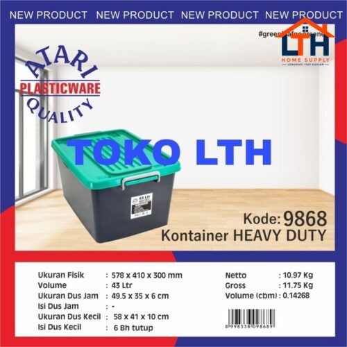 1-1884-1.jpg Container Roda 43L Heavy Duty CB43 Atari 9868 - Green Leaf