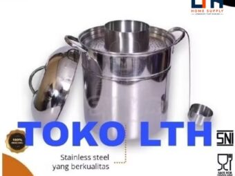 1-1886-1.jpg PANCI DANDANG BAKSO SUPRA 30 QT STAINLESS STOCKPOT STEAMER BULENG BASO