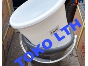 1-1898-1.jpg EMBER GAGANG PLASTIK 4 GALON 17 LITER NERIGIO 1411 CASA HAWAII BASKOM TINGGI