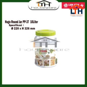 1-191-1.jpg Toples Bundar Hugo Round Jar 10L 107 PP-37 Lion Star
