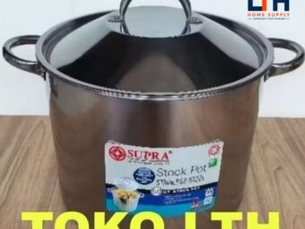 PANCI STOCKPOT STAINLESS 50 QT SUPRA BULENG TONG AIR DANDANG POLOS