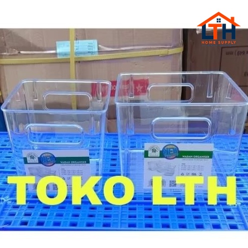 STORAGE TRAY PRISMA 1400 1401 1402 GREEN LEAF KOTAK BOX WADAH ORGANIZER KULKAS ACRYLIC MIKA SIMPLY