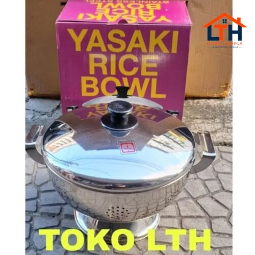 SANGKU STAINLESS 26 CM YASAKI MASPION SS TEMPAT WADAH BAKUL NASI RICE BOWL