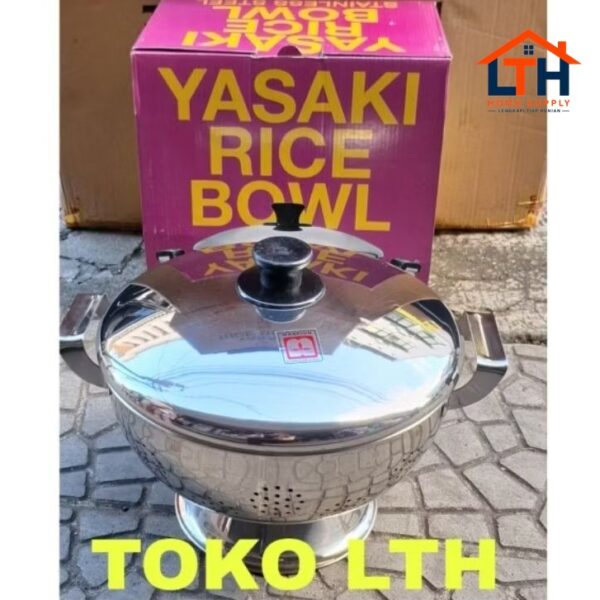 1-1921-1.jpg SANGKU STAINLESS 26 CM YASAKI MASPION SS TEMPAT WADAH BAKUL NASI RICE BOWL