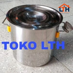 PANCI STOCKPOT STAINLESS 25 CM PANCI MASAK 12 LITER TINGGI DANDANG POLOS