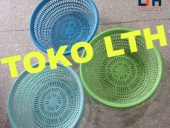 SARINGAN KERANJANG BUAH SAYUR 30 CM BASKOM CUCI SAYUR BULAT LUBANG TEMPAT BUAH