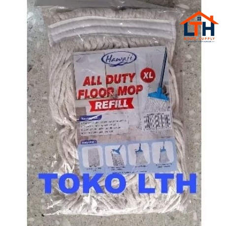 1-1935-1.jpg REFILL PEL SUMBU JEPIT KATUN MOP XL 7071R HAWAII ALL DUTY FLOOR MOP