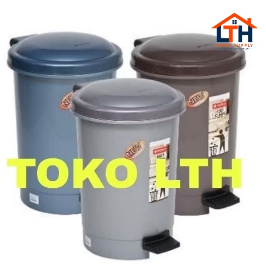 1-1937-1.jpg TEMPAT SAMPAH INJAK BUNDAR HIRO 20 LTR LION STAR C77 ROUND STEP ON DUSTBIN 20 LITER C 77 LS