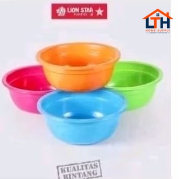 1-1945-1.jpg BASKOM 14 INCH CUCI BULAT PLASTIK LION STAR BA5 BA-5 WASKOM ROUND BASIN
