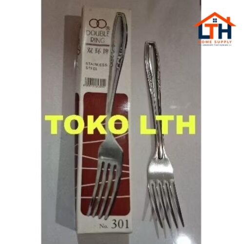 Garpu Stainless 301 Double Ring - Triangle (12pcs)