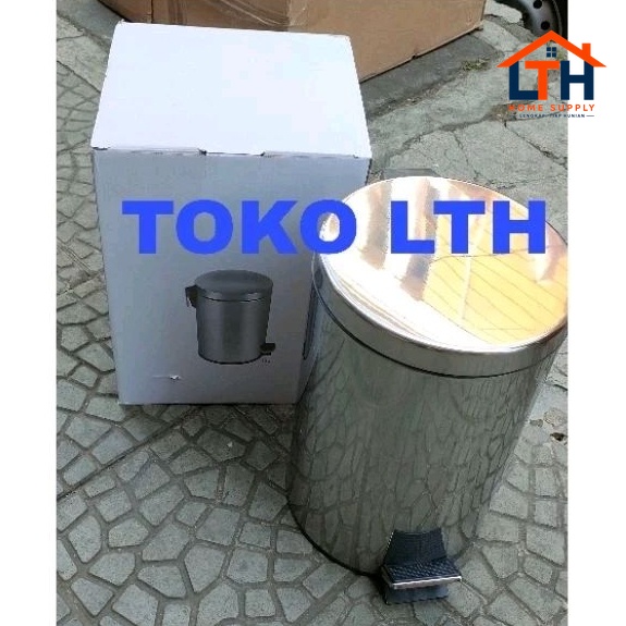 Tempat Sampah Injak Stainless 12L - Subron