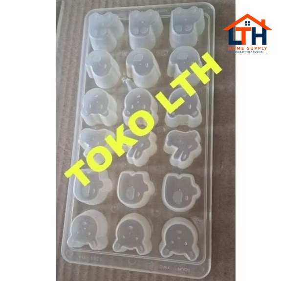 1-1955-1.jpg CETAKAN ES BATU JELLY COKLAT ANIMAL 8822 OWL PLASTIK