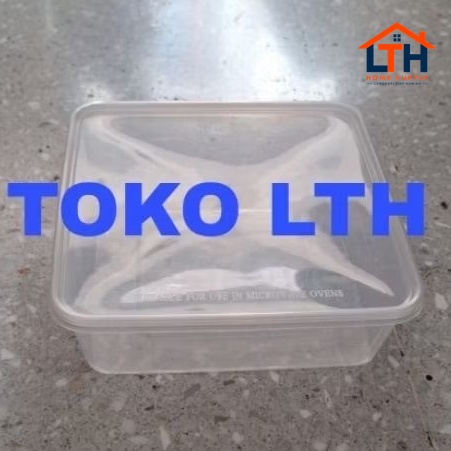 25 PCS THINWALL KOTAK 2000 ML PERSEGI KOTAK MAKANAN PLASTIK 2 LTR FOOD CONTAINER SQUARE