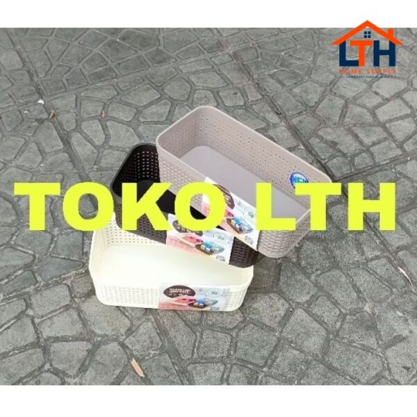 761 KERANJANG BOX KOTAK WADAH LACI ORGANIZER 761 WILLOW GREEN LEAF MULTIFUNGSI