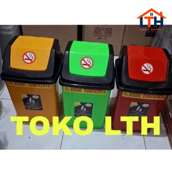 Tempat Sampah Tutup Goyang Warna 25L - Mpw