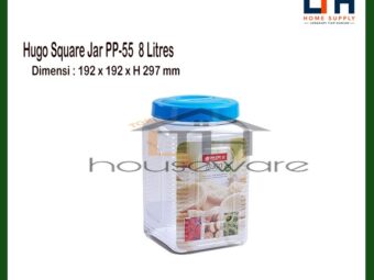1-197-1.jpg TOPLES PLASTIK / TEMPAT SELAI SEGI 8 LITER HUGO SQUARE JAR 205 -LION STAR PP-55 KELER KERUPUK