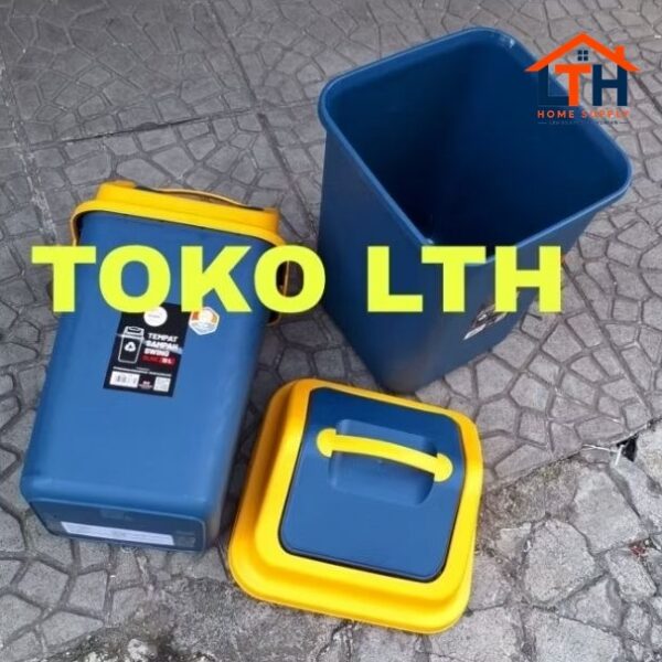 1-2003-1.jpg Tempat Sampah Segi Tutup Goyang 15L Oline 7452 - Hommy