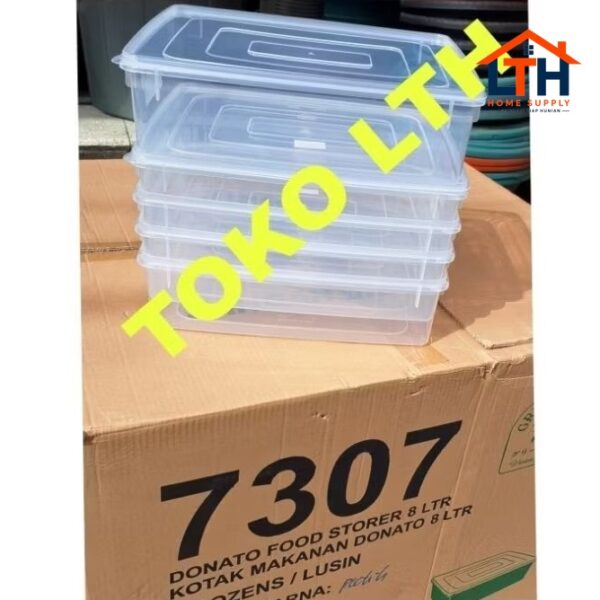 1-2013-1.jpg DONATO 7307 KOTAK BOX DONAT 8 LTR TEMPAT KUE MAKANAN SERBAGUNA GREEN LEAF PLASTIK FOOD STORAGE