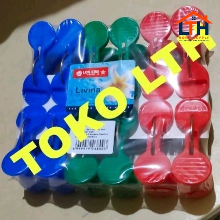 PENJEPIT JEMURAN LAUNDRY CLIPS 03 LION STAR JB-6 JEPITAN CAPITAN PENJEPIT BAJU PAKAIAN BESAR