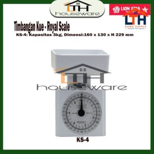 1-232-1.jpg TIMBANGAN KUE 3 KG-ROYAL SCALE -LION STAR KS-4