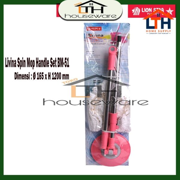 SUPER MOP REFILL BM51 ALAT PEL LANTAI SUMBU GAGANG LIVINA LION STAR BM-51 SUPERMOP