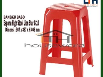 1-26-1.jpg KURSI PLASTIK G10 / BANGKU BASO SEGI ESPANA HIGH STOOL LION STAR G-10