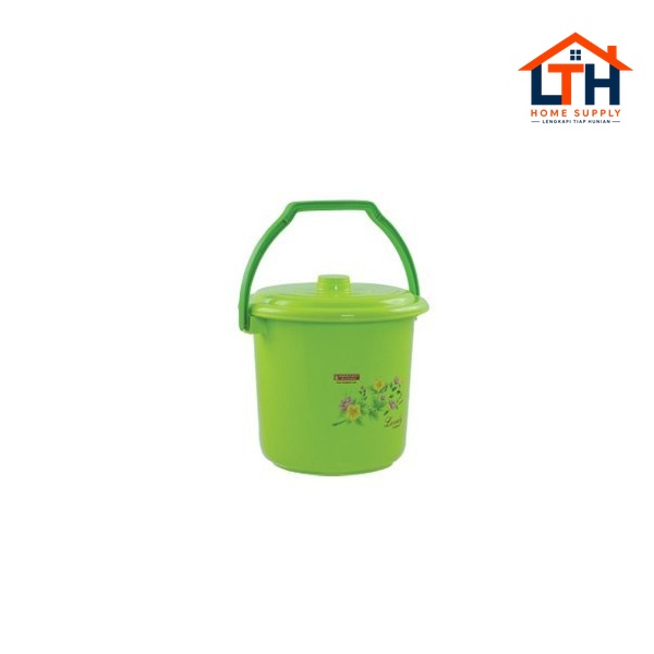 EMBER GAGANG PLASTIK+TUTUP 2.5 GALON, MASPION B-T161