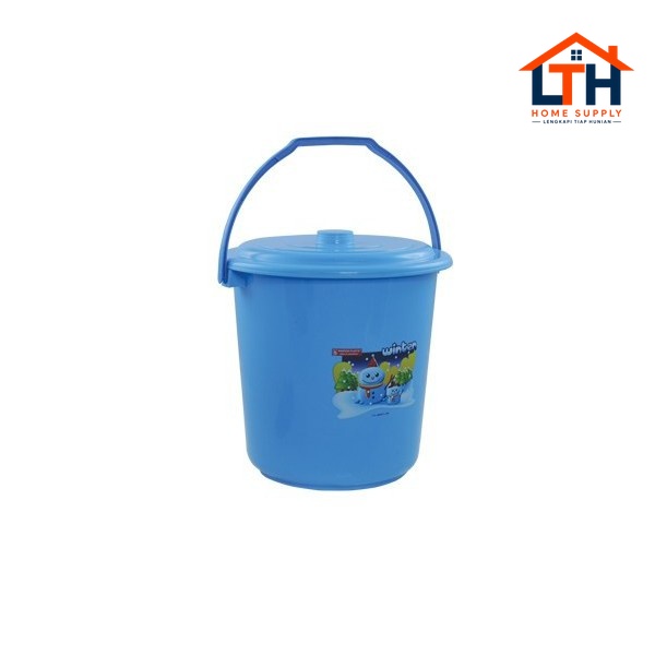 EMBER GAGANG PLASTIK+TUTUP 6 GALON, MASPION B-T164