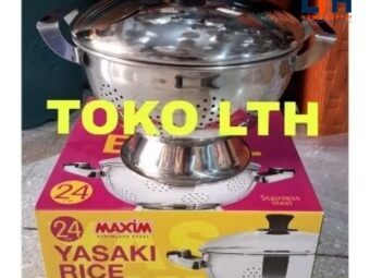 1-334-1.jpg SANGKU STAINLESS 24 CM YASAKI MASPION SS-T02 TEMPAT WADAH BAKUL NASI