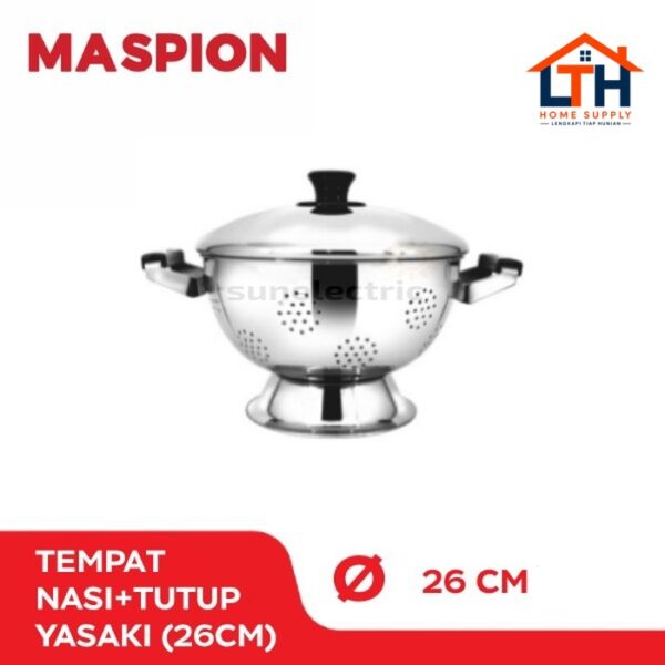 1-337-1.jpg TEMPAT NASI/SANGKU STAINLESS 26CM "YASAKI",MASPION SS-T03