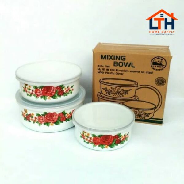 MANGKOK SALAD ENAMEL  SET 3PCS (20-22-24CM), MASPION BK-910-320