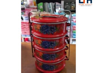 1-344-1.jpg RANTANG 14 CM SUSUN 4 MERAH ENAMEL KEMBANG PANDA MASPION LRT111414R JADUL