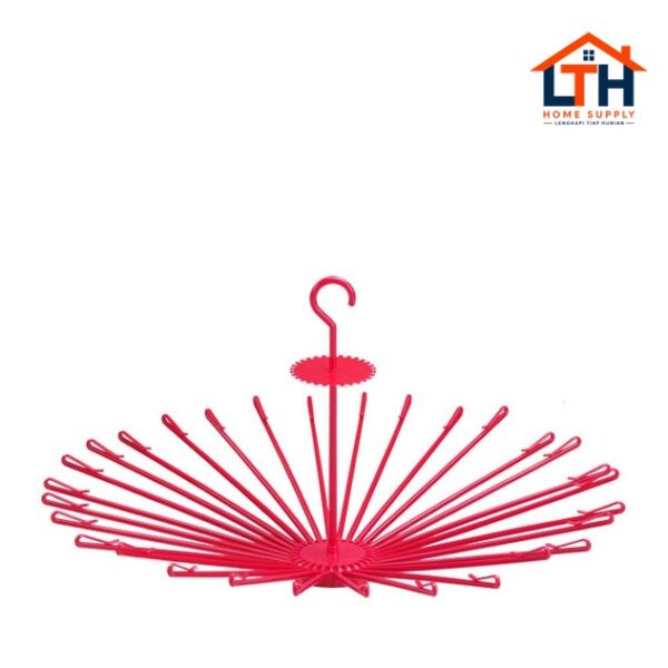 1-36-1.jpg GANTUNGAN JEMUR LIPAT BUNDAR PUTAR FOLDING HANGER 20 STIK LION STAR GB-3