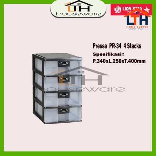 1-376-1.jpg LACI DOKUMEN A4 SUSUN 4 PR34 PRESSA CONTAINER A4 ss 4 PR-34 LION STAR / LACI CONTAINER SUSUN BOX