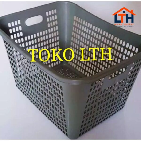 KERANJANG PAKAIAN BAJU LAUNDRY ABU / KERANJANG BAJU KOTOR / KERANJANG PAJERO / RIGEN SERBAGUNA