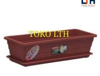 1-383-1.jpg POT BUNGA SEGI PANJANG TATAKAN TRIVETTO (M) LION STAR / POT BUNGA TANAMAN PLASTIK