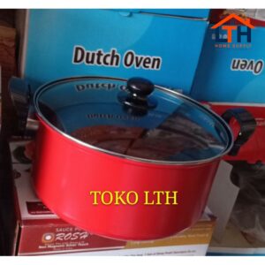 1-384-1.jpg PANCI TEFLON TUTUP KACA 26 CM MASPION / DUTCH OVEN ANTI LENGKET / DEEP FRYER