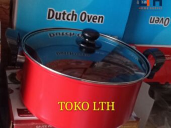 1-384-1.jpg PANCI TEFLON TUTUP KACA 26 CM MASPION / DUTCH OVEN ANTI LENGKET / DEEP FRYER