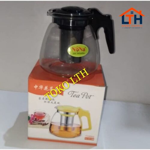 1-407-1.jpg TEKO TEH KOPI SARINGAN 1100 ml / TEA POT KACA / TEKO KACA GELAS