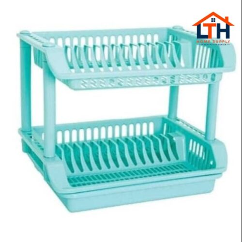 1-408-1.jpg RAK PIRING DENGAN NAMPAN SUSUN 2 EMERALD GREEN LEAF 1712