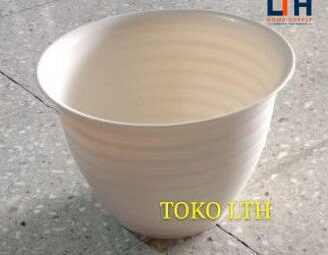 POT TAWON MADU 30 PUTIH / POT BUNGA / POT TANAMAN PUTIH PLASTIK