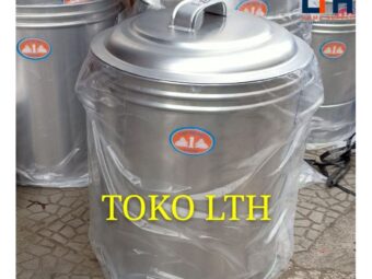 TONG AIR BUBUR POLOS 35 40 45 CM ALUMUNIUM DANDANG BULENG PANCI BESAR EMBER
