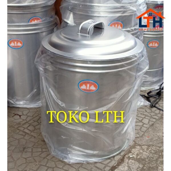 TONG AIR BUBUR POLOS 35 40 45 CM ALUMUNIUM DANDANG BULENG PANCI BESAR EMBER