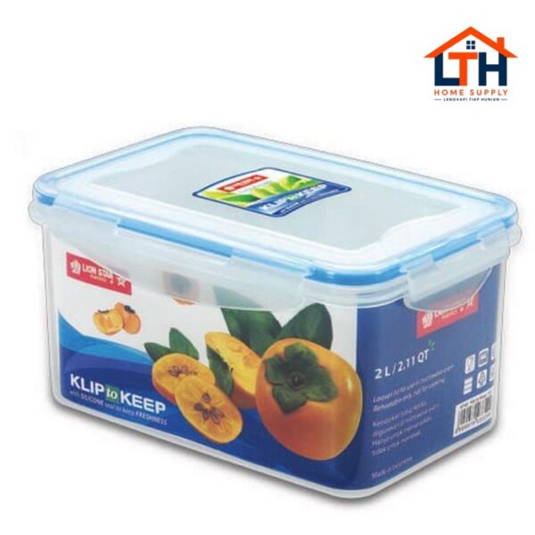 1-429-1.jpg KOTAK SERBAGUNA - KLIP TO KEEP 1302 KP-68 2000 ml LION STAR / SEALWARE