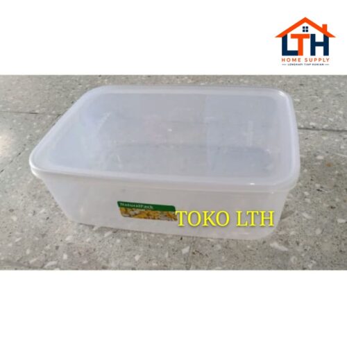 1-441-1.jpg NATURAL PACK 3500 ml/ KOTAK PENYIMPANAN / WADAH SERBAGUNA BOX KUE KOMET STAR