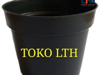 POT HITAM 50 POLOS PLASTIK / POT BUNGA / POT TANAMAN BESAR